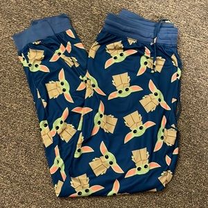 Adult Grogu lounge pants.